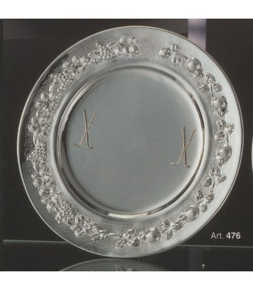 Piatto Tondo Lavorato 476 in argento