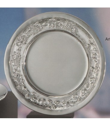 Piatto Tondo C474 in argento lavorato